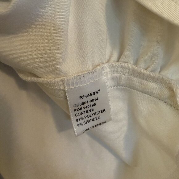 Tail Golf Polo Shirt White with Stripe Detail Stretchy Activewear Top Size XL - Picture 4 of 10